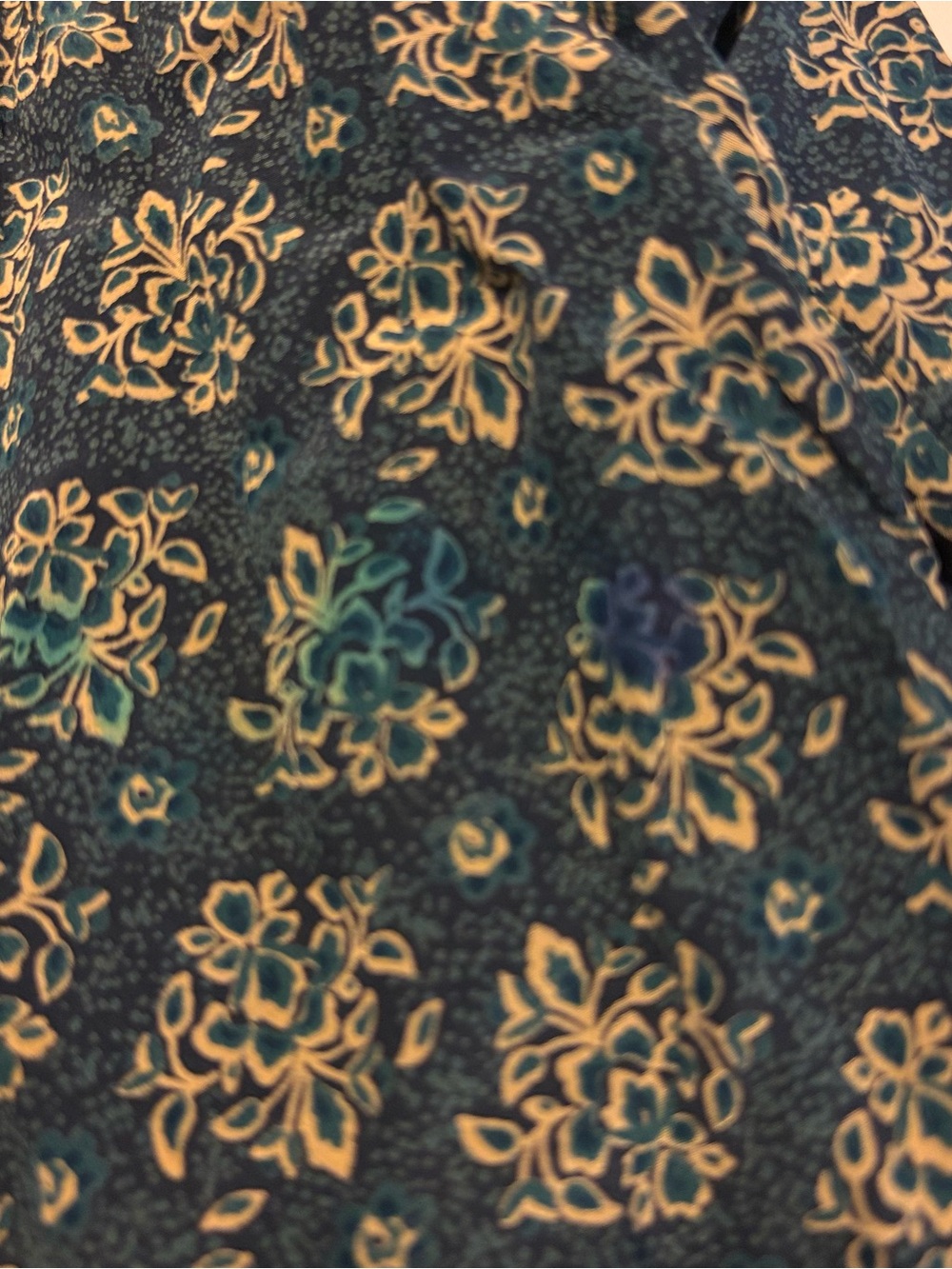 Vintage Nancy Crystal 100% Silk Geometric Button Down Blouse — SZ 12 - Picture 7 of 9